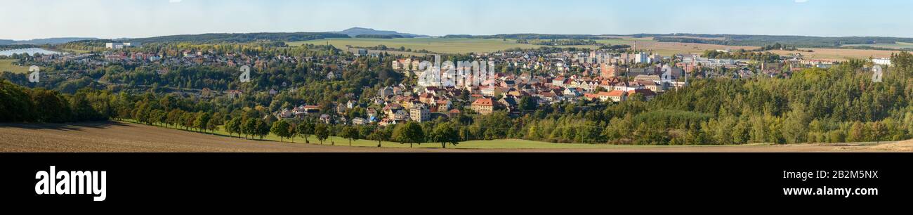 vue panoramique sur la ville de stribro, tchèque Banque D'Images