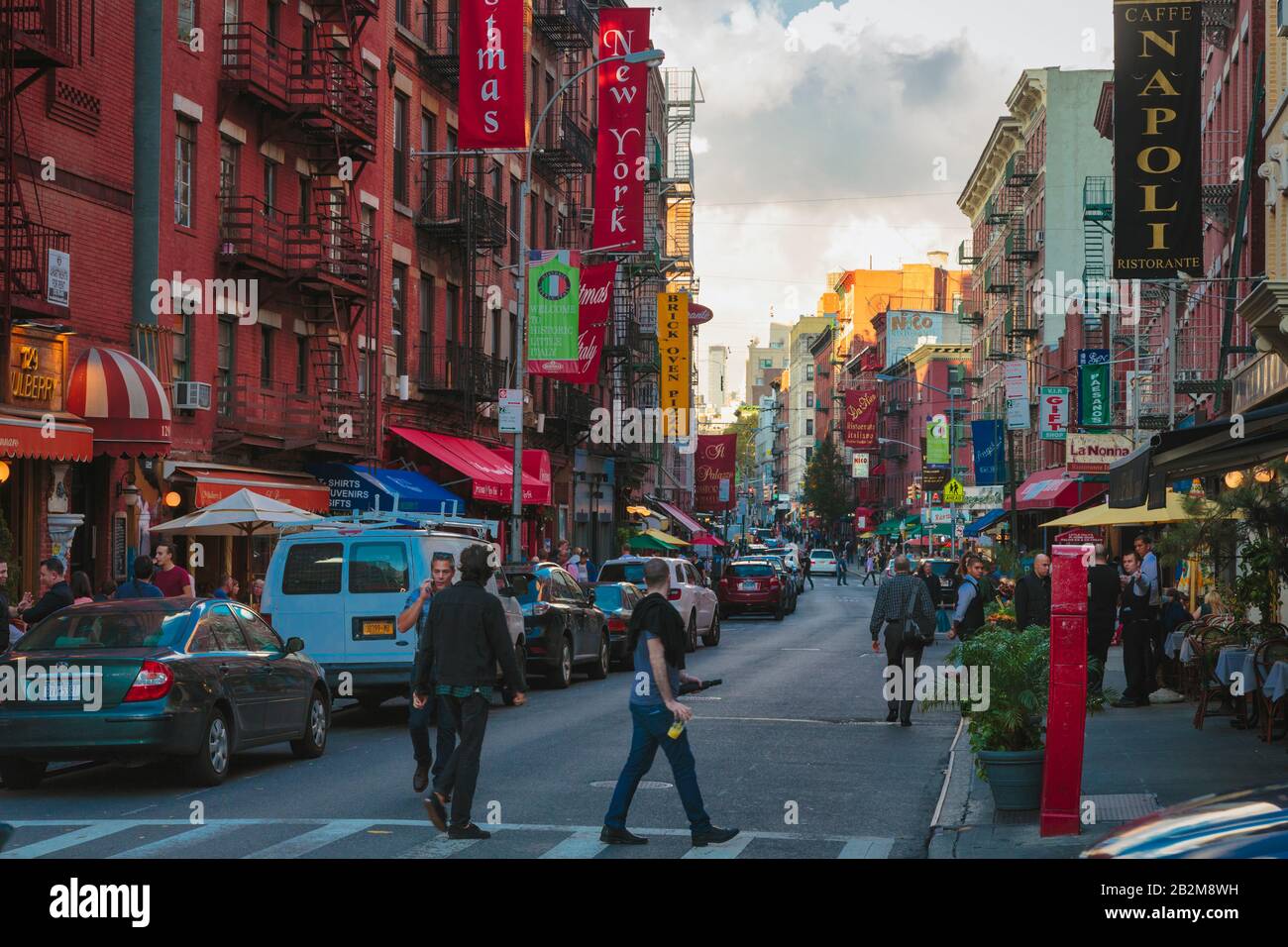Région De Little Italy De Canal Street, Lower Manhattan, New York, New York State, États-Unis D'Amérique. Banque D'Images
