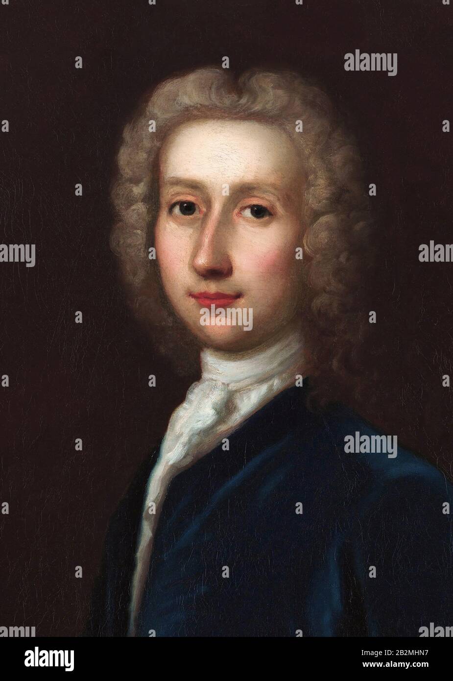 Robert Whytt, 1714–1766. Médecin écossais. Après une oeuvre de Giovanni Battista Bellucci. Version rognée d'une œuvre tenue dans la collection Wellcome. Banque D'Images