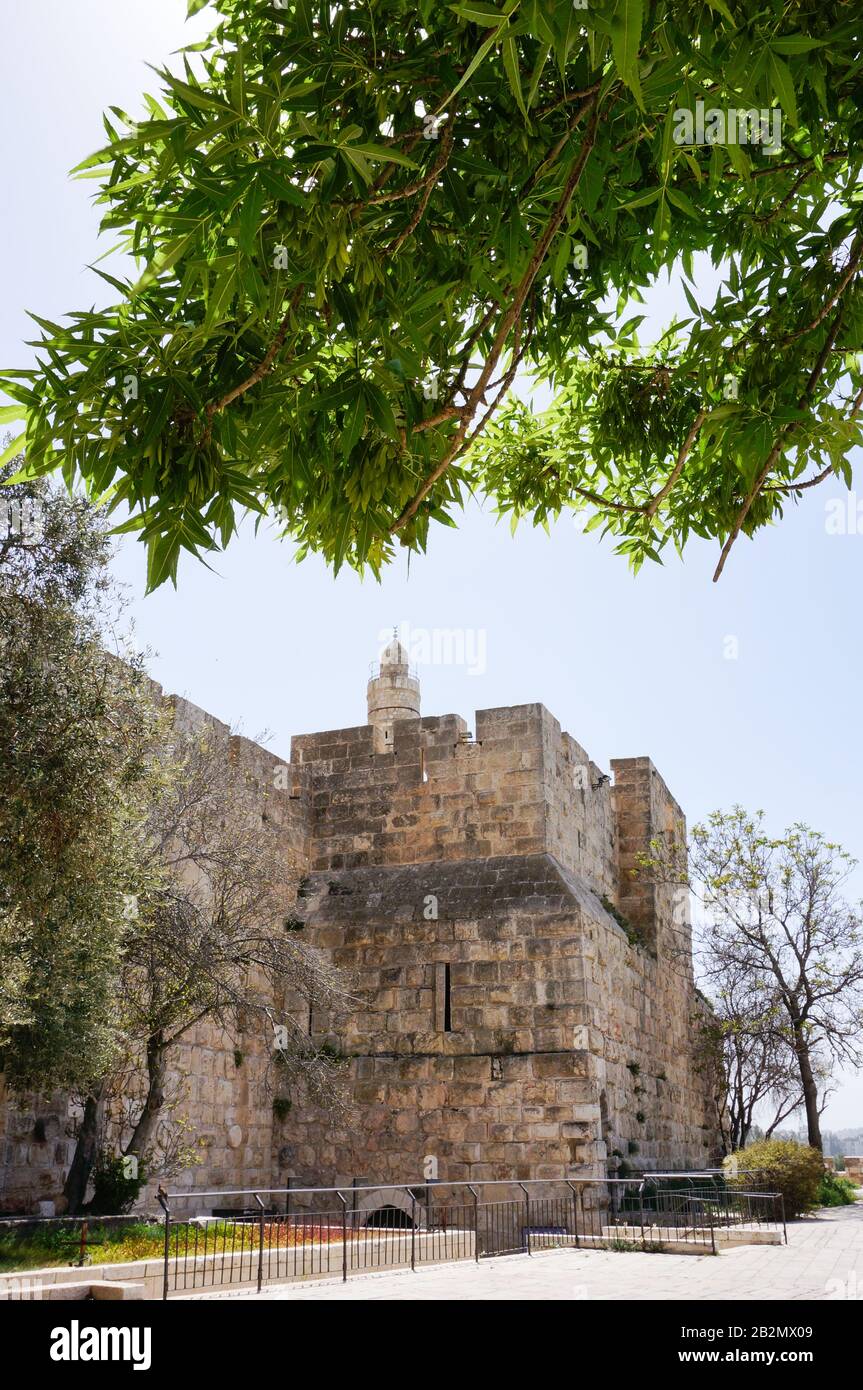 Vieille ville capitale de jérusalem d'Israël, murs Banque D'Images