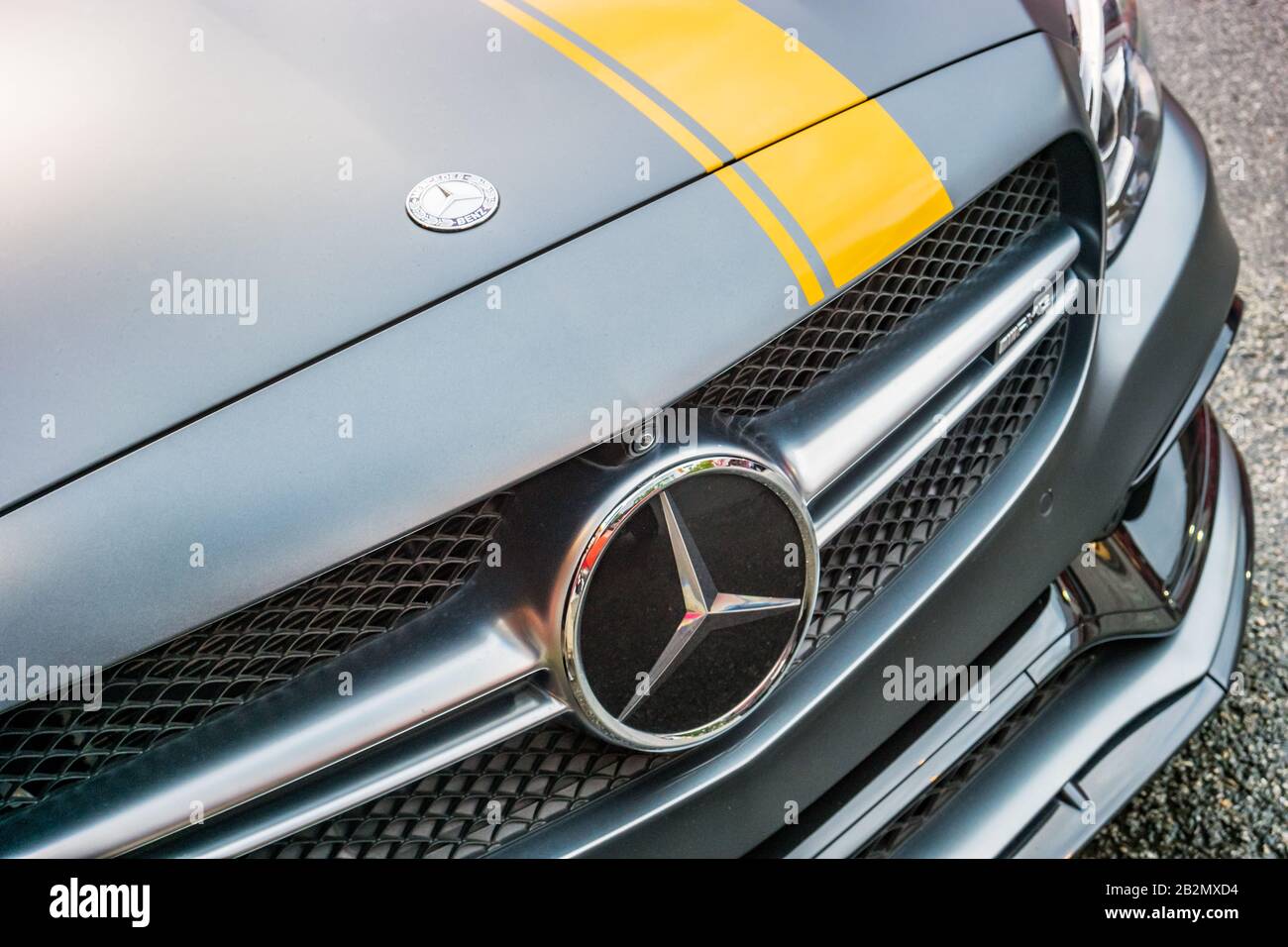 Mercedes C 63 S AMG gros plan Banque D'Images