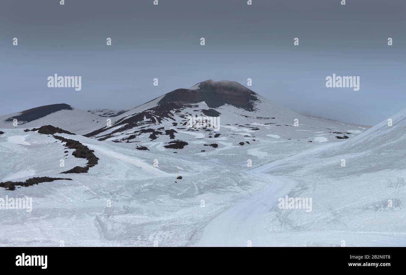 Monte Frumento Supino, Nebenkrater, Etna, sicilia, Italie Banque D'Images