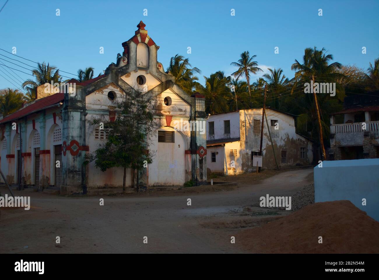 Le Colonial Storehouse Mtwara, Tanzanie Du Sud Banque D'Images