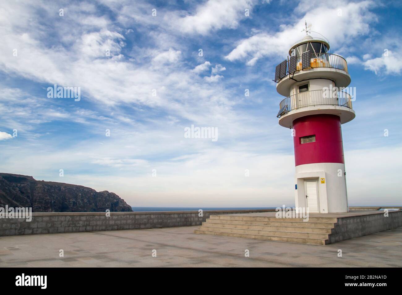 Phare de Cabo Ortegal à la Coruña, Espagne Banque D'Images