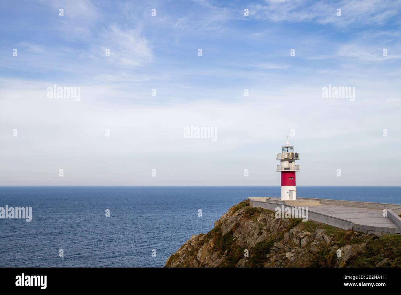 Phare de Cabo Ortegal à la Coruña, Espagne Banque D'Images