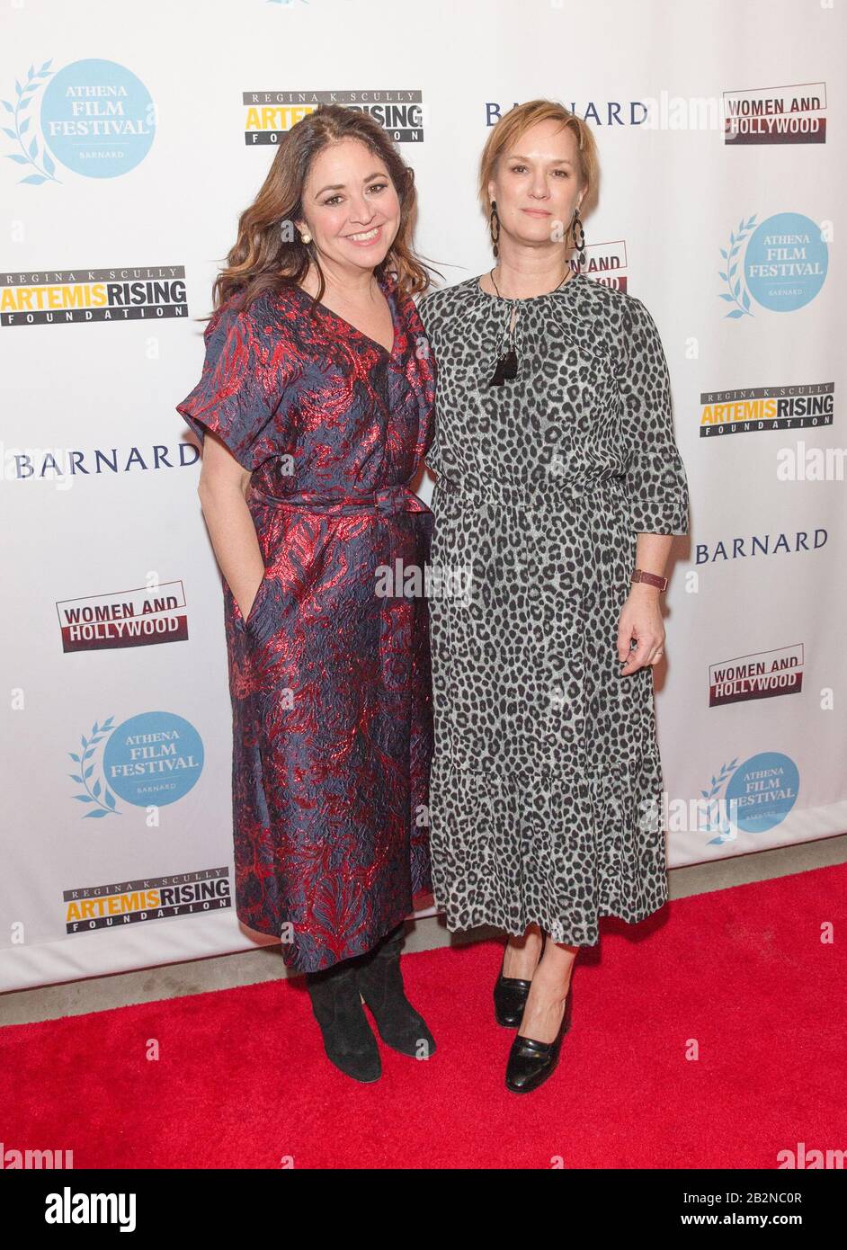 New York, États-Unis. 29 février 2020. Liz Garbus et Jenny Steingart assistent à la première de Netflix's Lost Girls lors du festival du film Athena au Barnard College (photo de lev Radin/Pacific Press/Sipa USA) crédit: SIPA USA/Alay Live News Banque D'Images