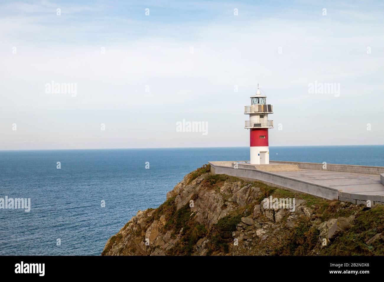 Phare À Ortegal Cape, Galice, Espagne Banque D'Images