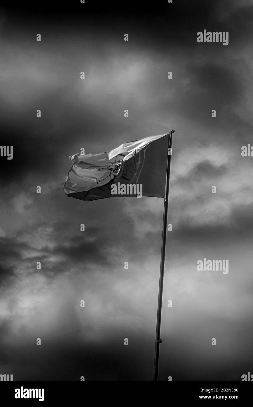 Triskelion symbole de la sicile Banque d'images noir et blanc - Alamy