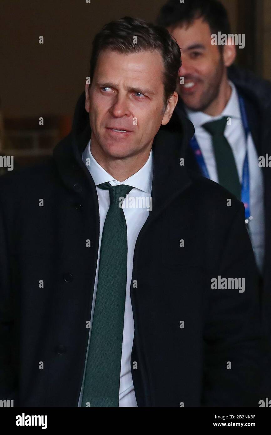 3 mars 2020 Amsterdam, Pays-Bas tirage au sort pour la phase de l'UEFA Nations League Oliver Bierhoff Banque D'Images