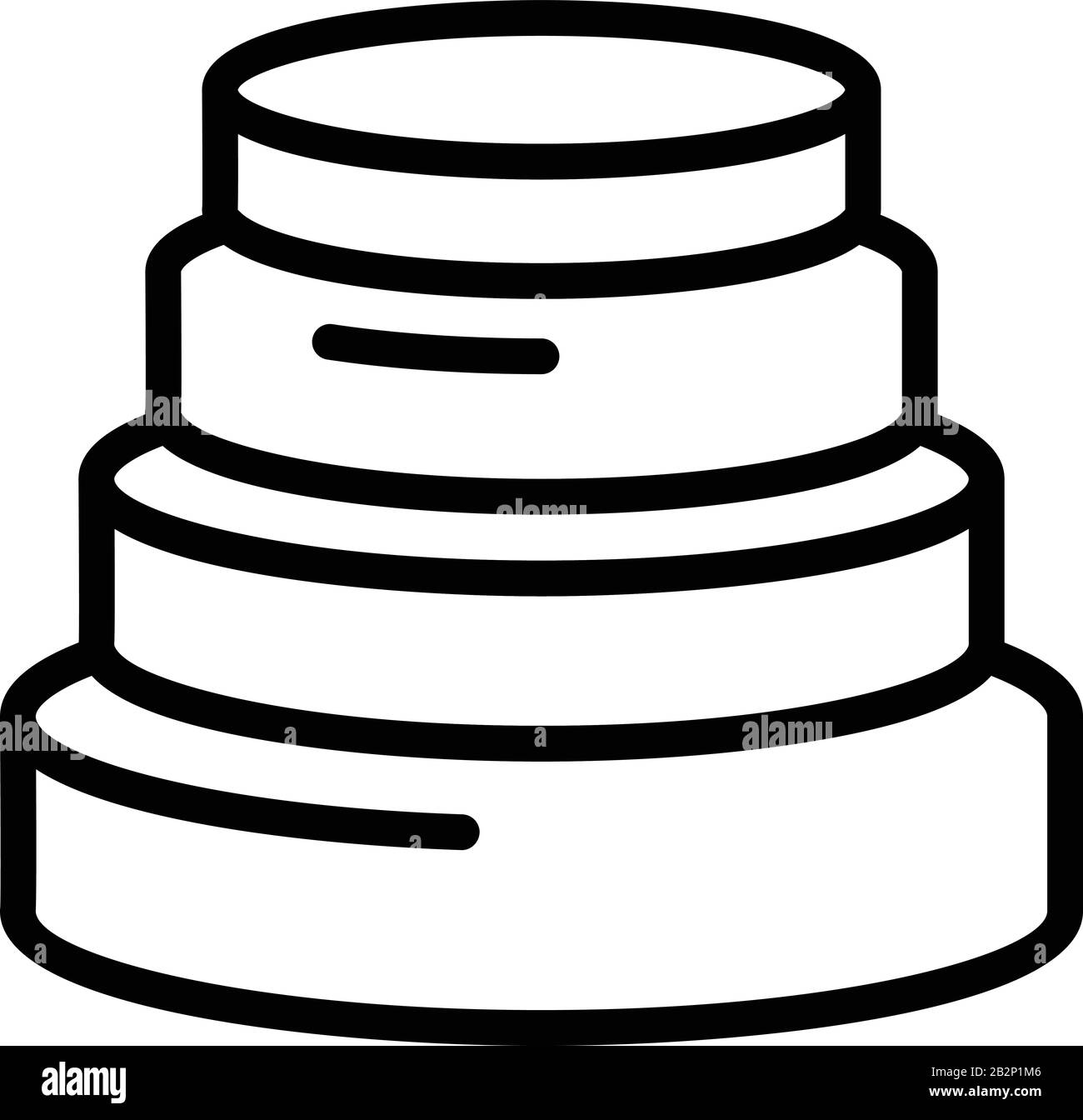 Icône de bâtiment de structure, style de contour Illustration de Vecteur Icône de bâtiment de structure, style de contour Illustration de Vecteur