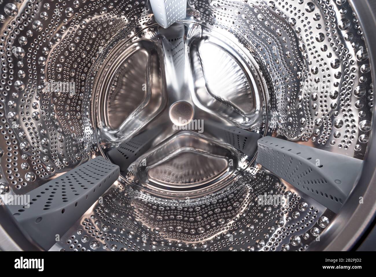 Intérieur d'un tambour de lave-linge Banque D'Images