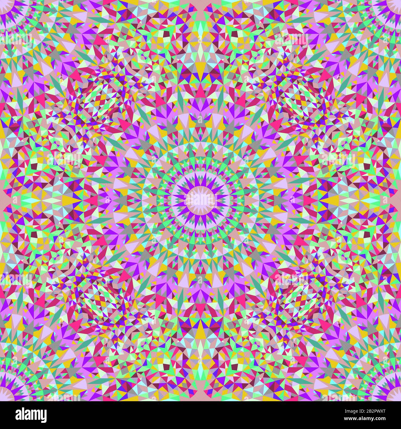 Motif mandala polygonal oriental transparent bohémien - fond vectoriel abstrait Illustration de Vecteur