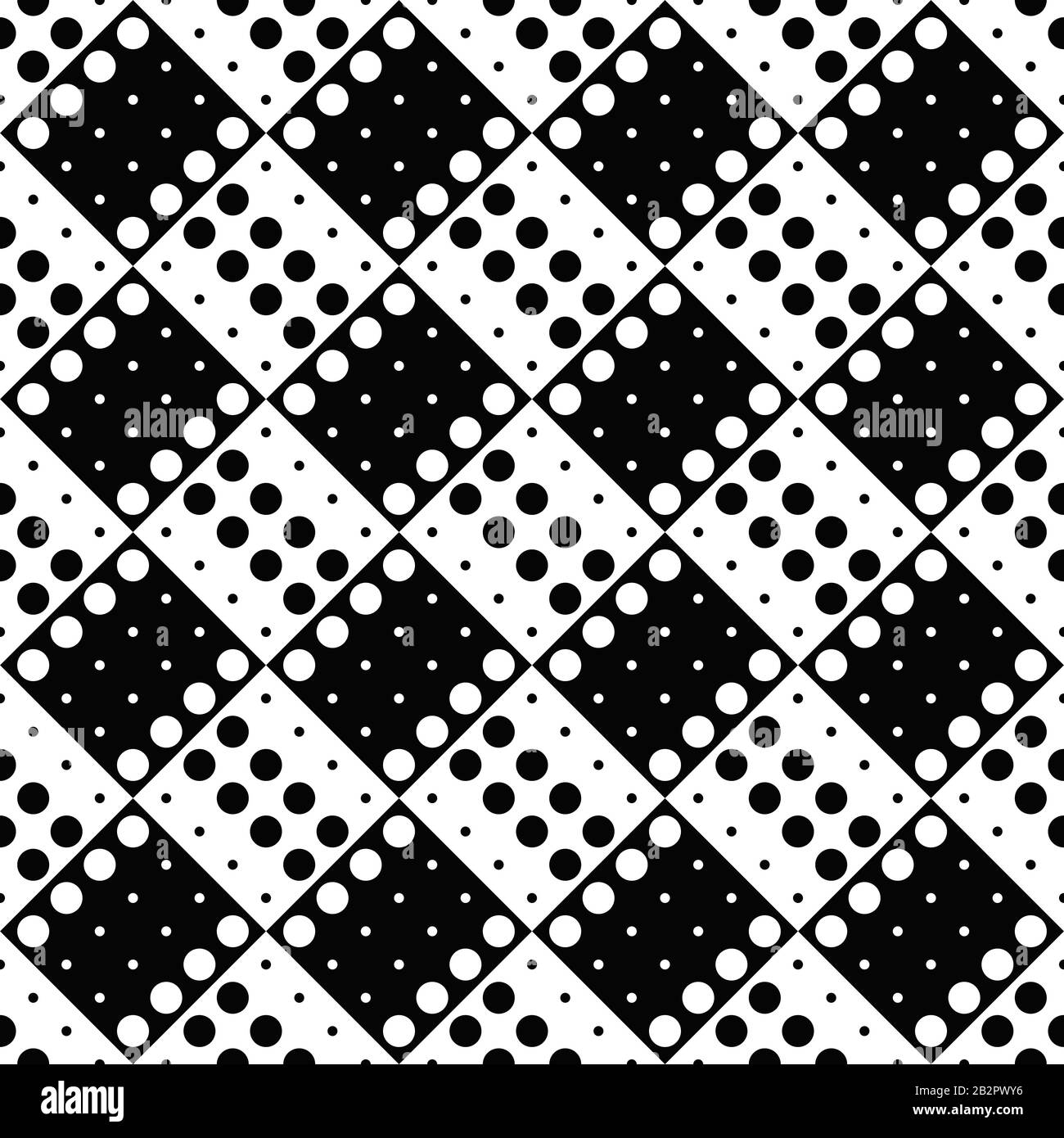 Motif à points noir et blanc - illustration vectorielle monochrome à partir de points Illustration de Vecteur