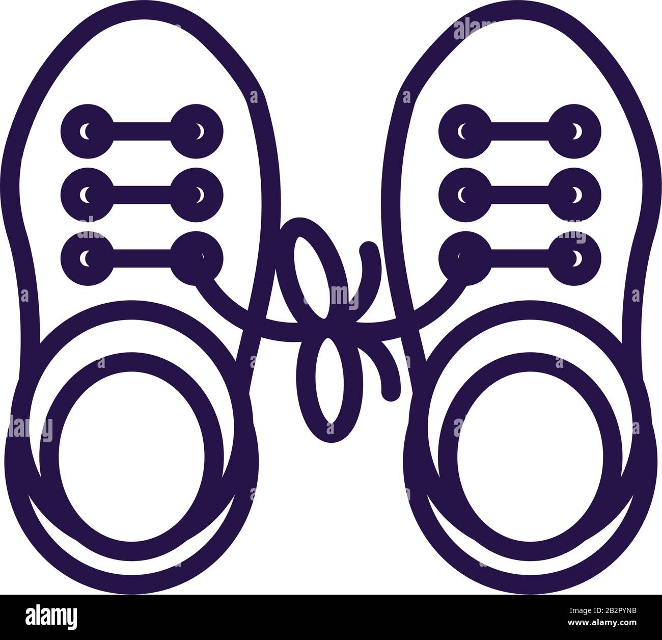 chaussures clown avec des fous blague sur fond blanc, icône de style de  ligne, illustration vectorielle Image Vectorielle Stock - Alamy