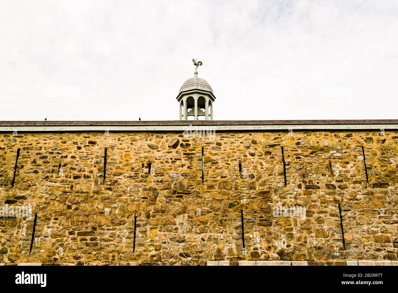 Chambly, Canada - 19 mai 2019 : le mur de la forteresse de Chambly au Canada Banque D'Images