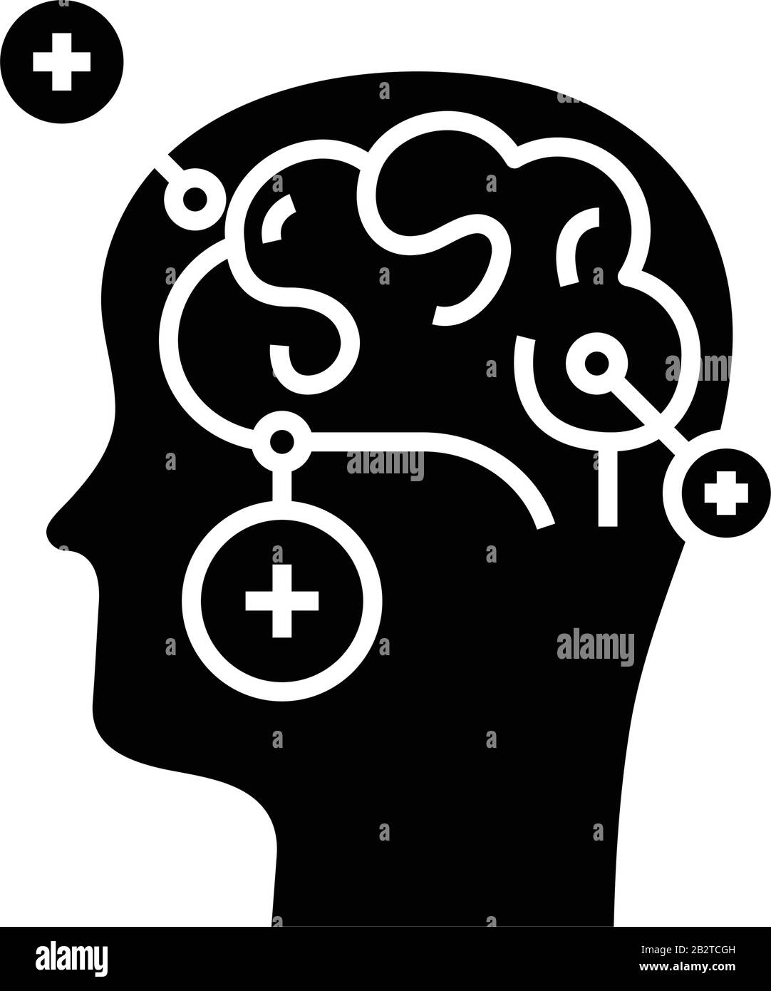 Casse-tête icône noire, illustration de concept, symbole vectoriel plat, signe glyphe. Illustration de Vecteur