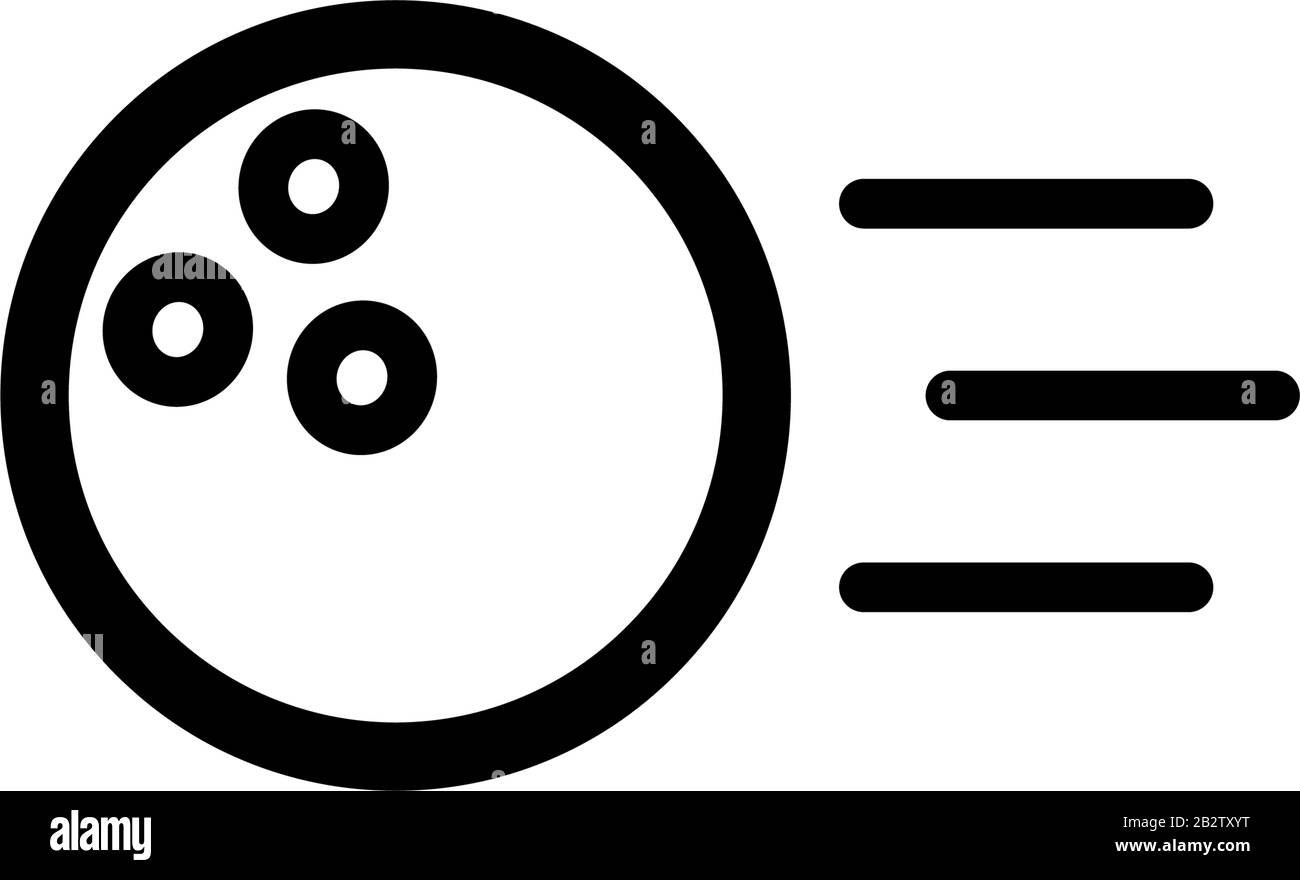 modèle vectoriel de conception d'icône de bowling Illustration de Vecteur