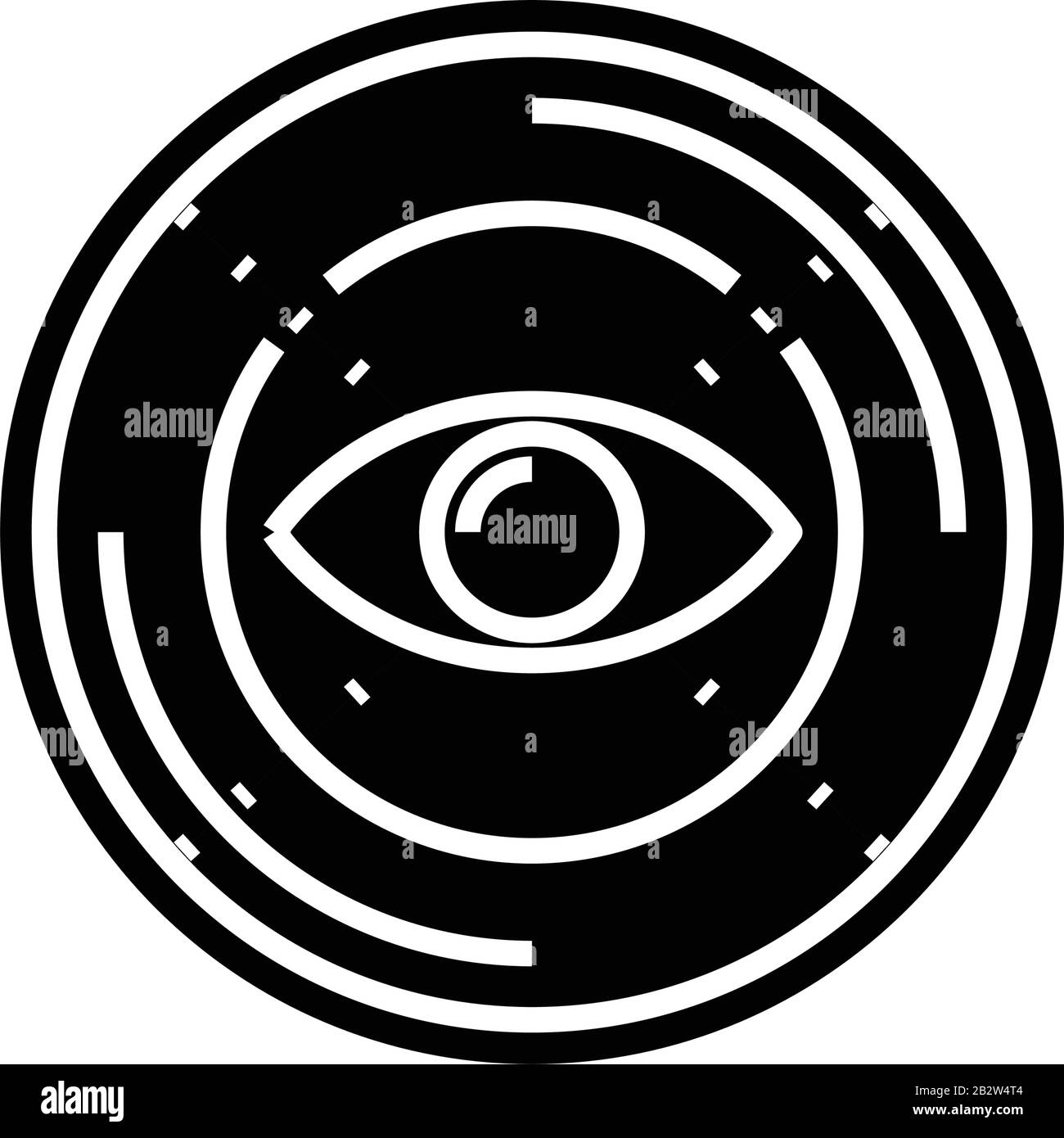 Ouvrir l'icône noire d'esprit, l'illustration conceptuelle, le symbole vectoriel plat, le signe glyphe. Illustration de Vecteur