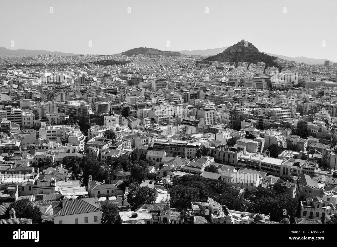 Le mont Lycabette, Athènes, Grèce Banque D'Images