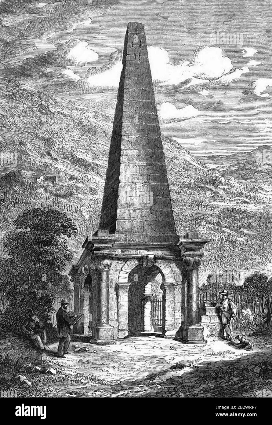 Tombeau présumé de Pontius Pilatus près de Vienne, France, 1867. Banque D'Images