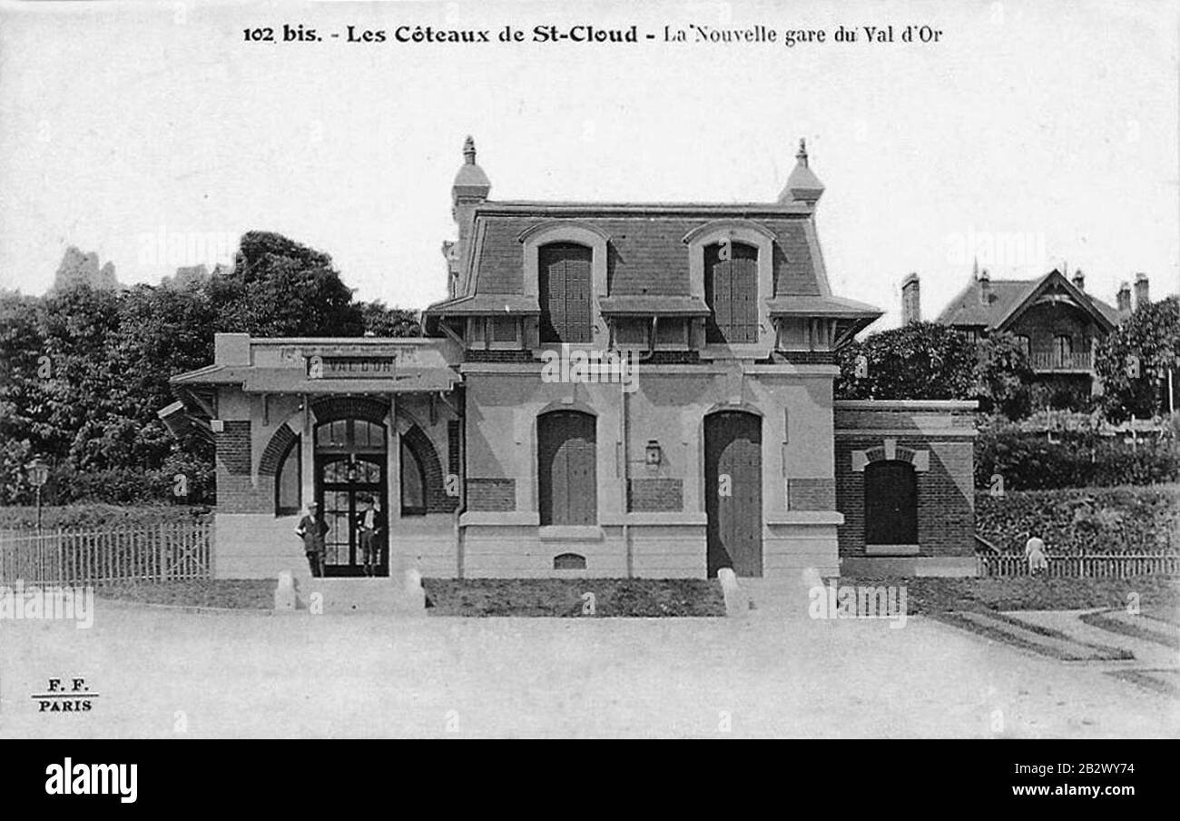 Gare-Val d'Or-bv1911. Banque D'Images Gare-Val d'Or-bv1911. Banque D'Images