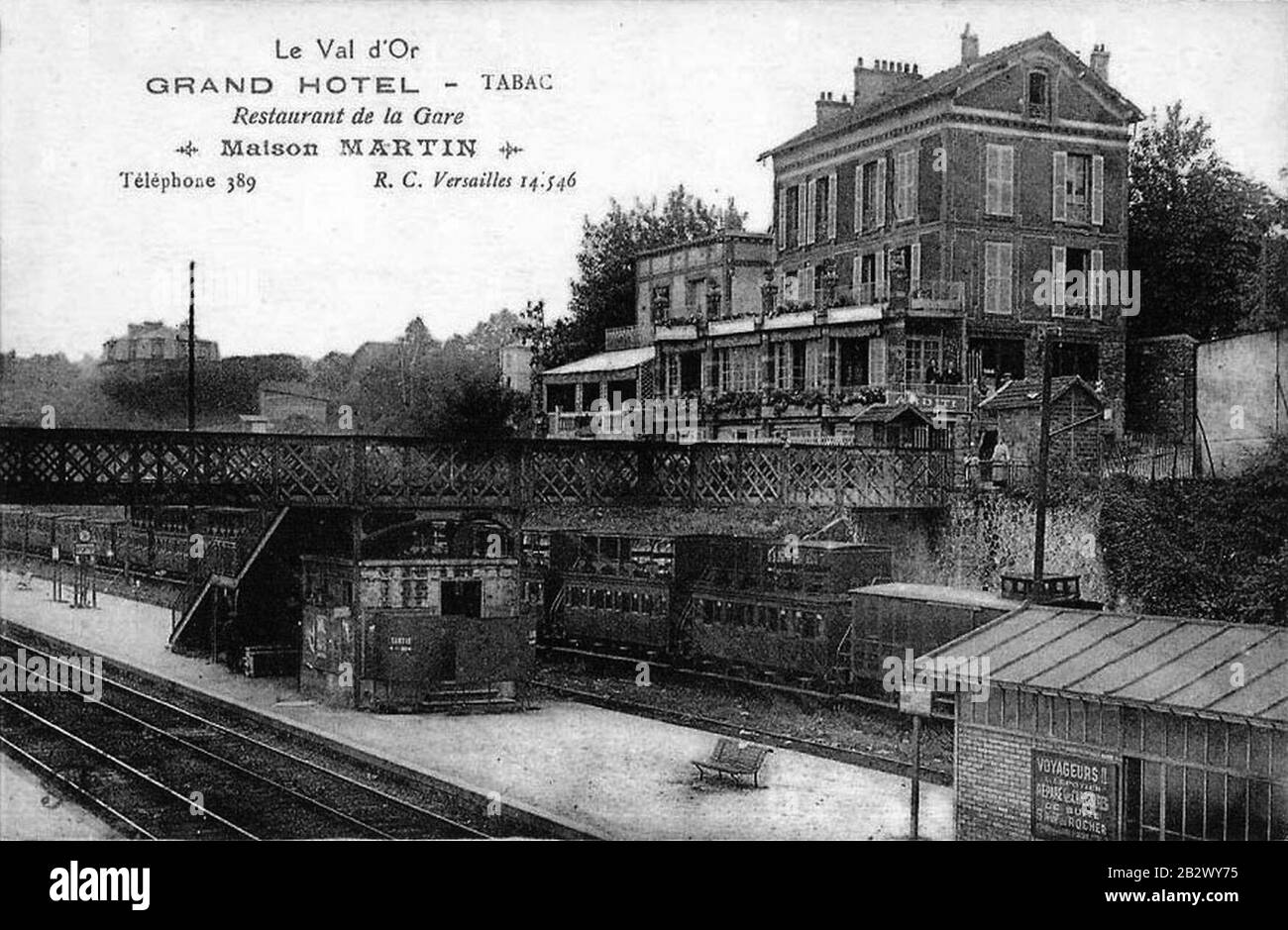 Gare-Val D'Or-1920. Banque D'Images Gare-Val D'Or-1920. Banque D'Images