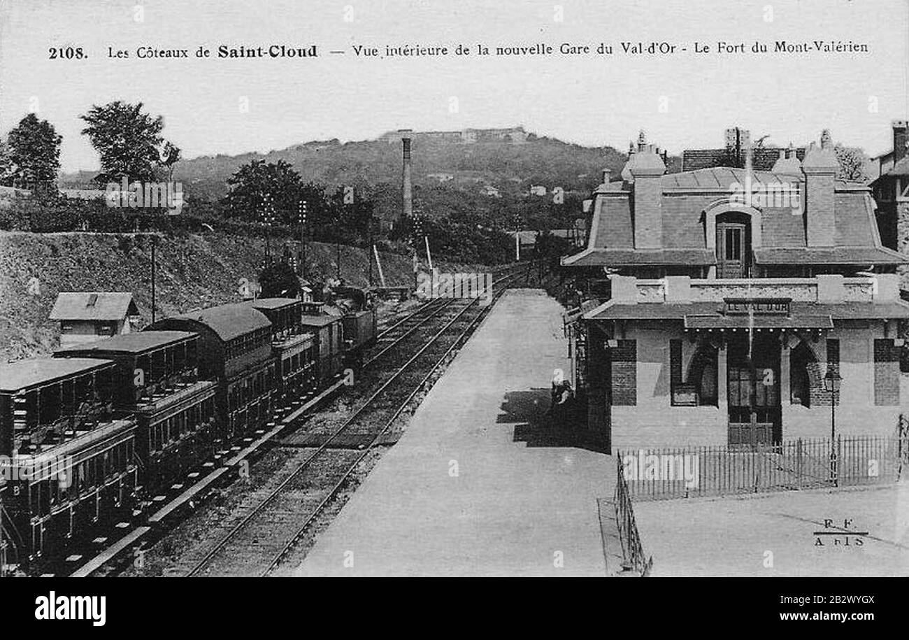 Gare-Val d'Or-avant-1911. Banque D'Images Gare-Val d'Or-avant-1911. Banque D'Images