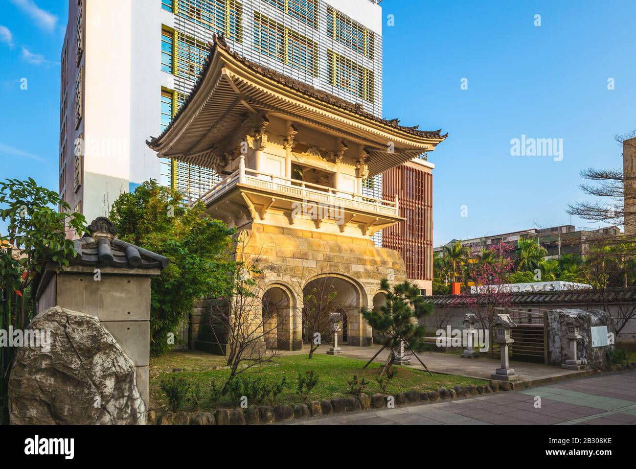 Donghe Bell Tower of Soto Zen Daihonzai Temple à taipei, taiwan Banque D'Images