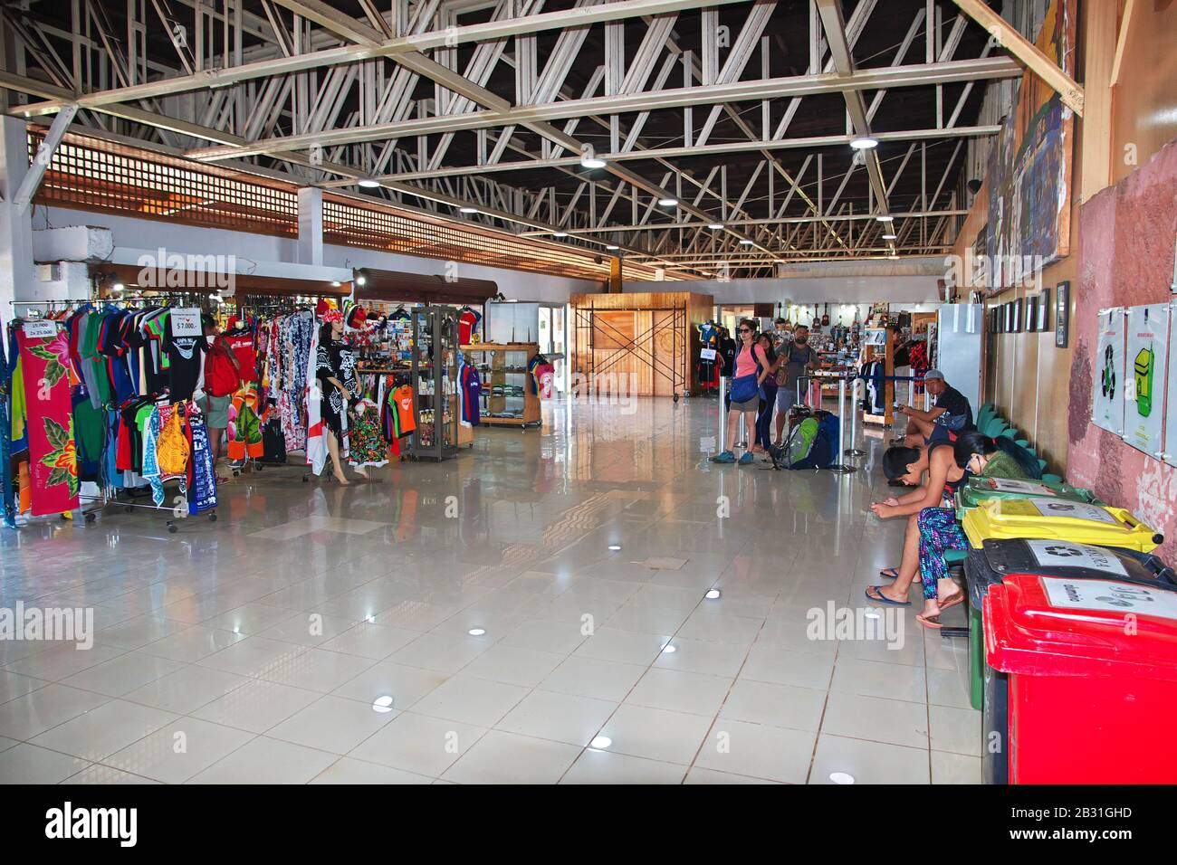 Hanga Roa, Île De Pâques / Chili - 29 Déc 2019: Aéroport À Hanga Roa Sur Rapa Nui, Île De Pâques, Chili Banque D'Images