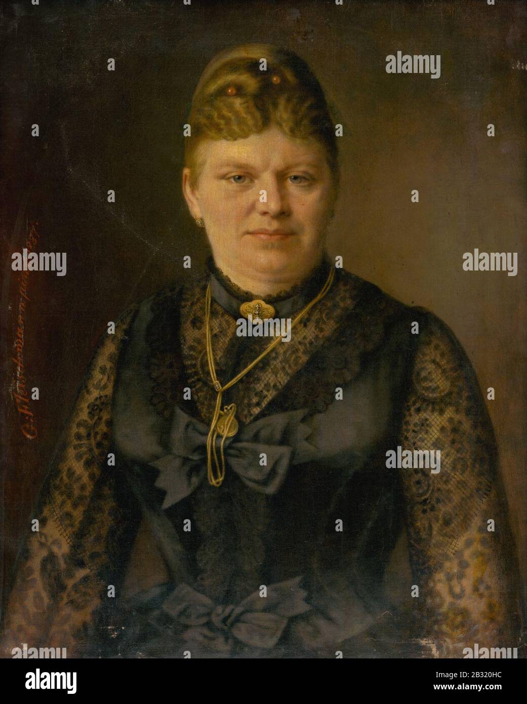Georg Fleischmann - Portrait d'une femme Banque D'Images