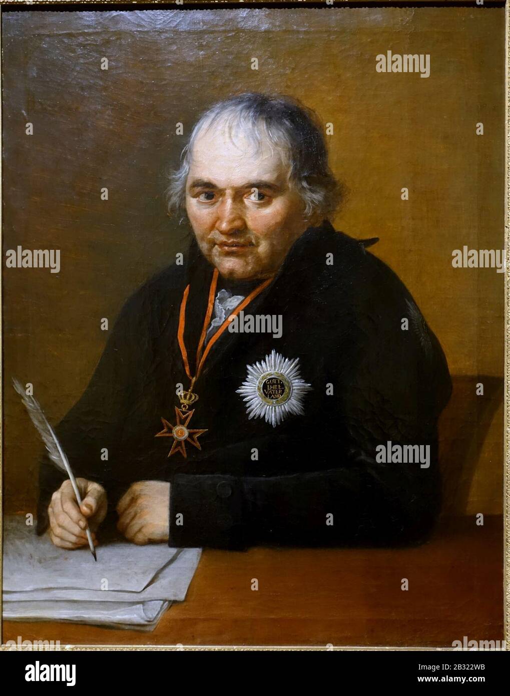 Georg Joseph Vogler, l'abbé musical, par Joseph Hauber, 1808, Banque D'Images