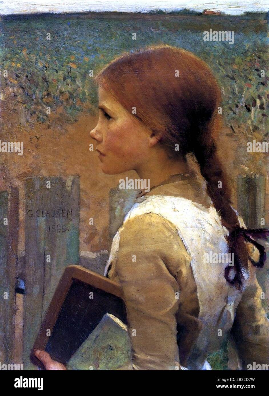 George Clausen - Latte. Banque D'Images