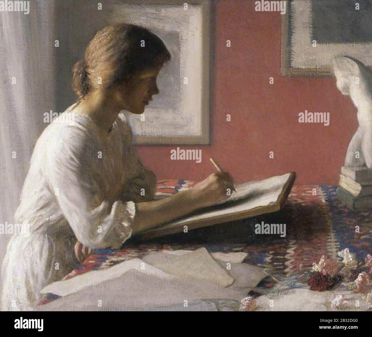 George Clausen (1852-1944). Banque D'Images