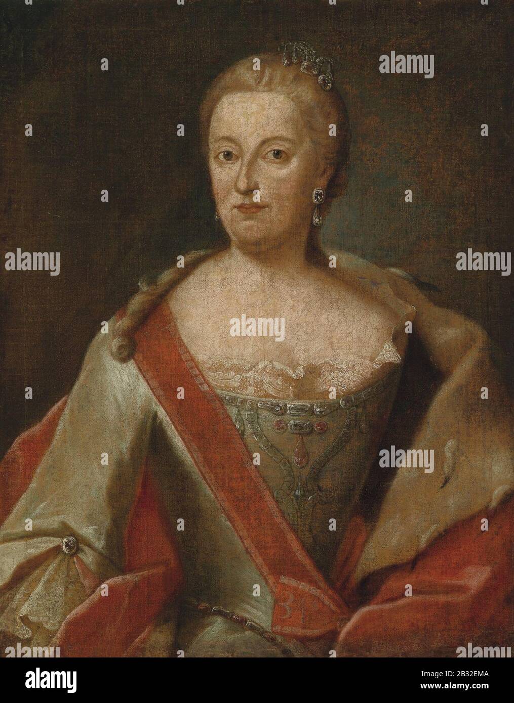 George Desmarines (atelier) Maria Anna von Sachsen. Banque D'Images