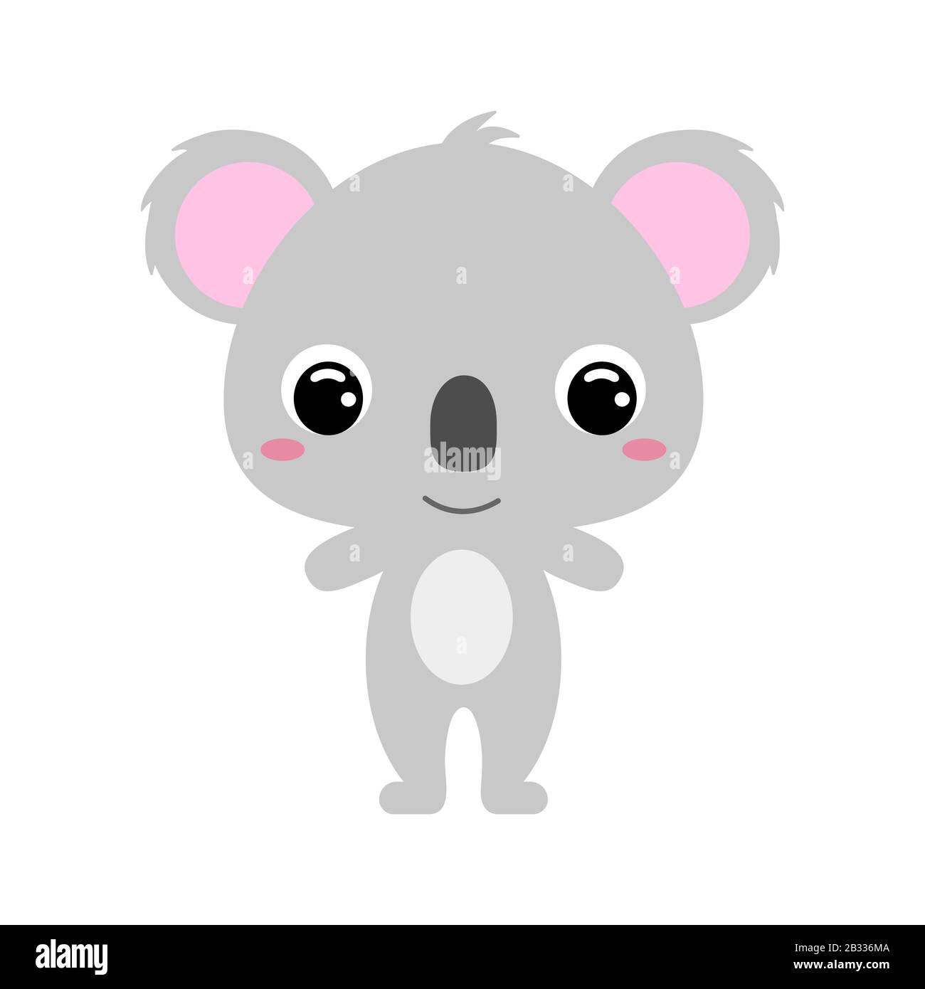 Joli Koala Bebe Personnage De Dessin Anime Pour La Decoration Et La Conception De L Album Album Carte Bebe Et Invitation Illustration De Stock Vectoriel Plat Image Vectorielle Stock Alamy