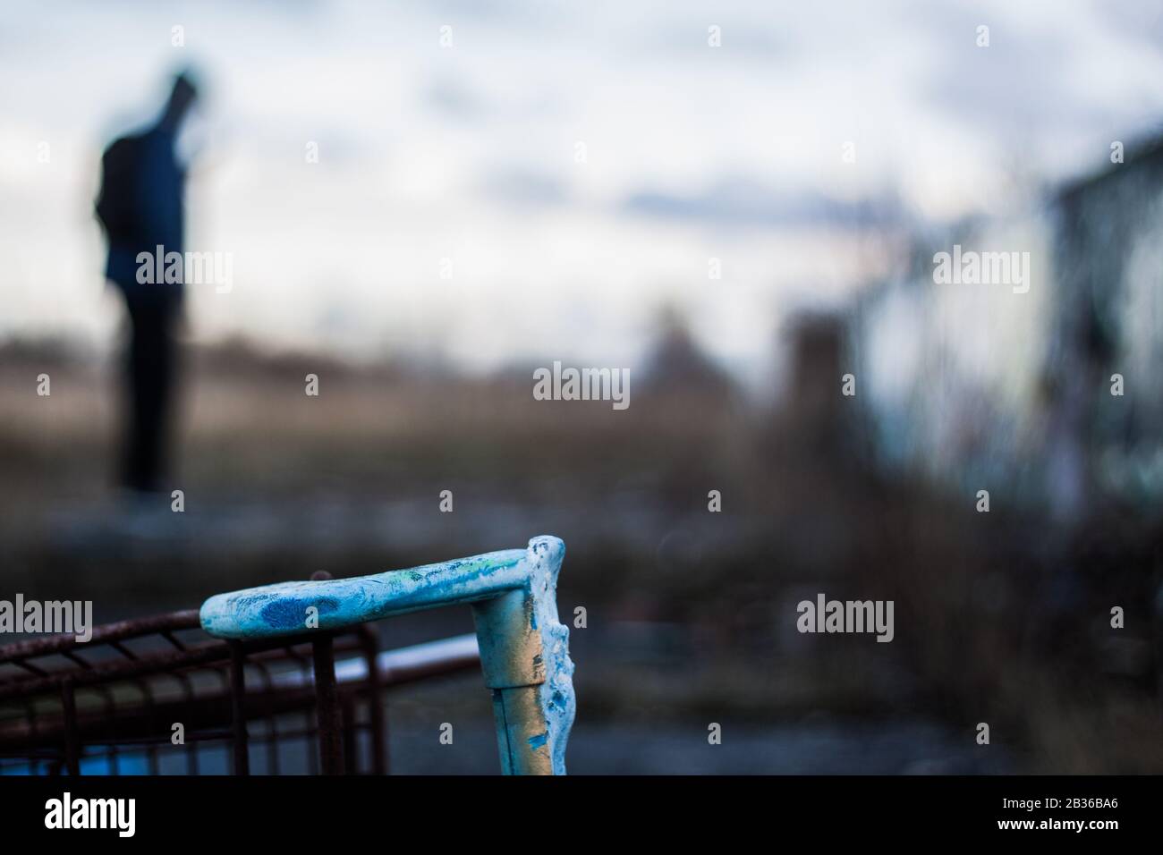 Aventurier dans les zones de gaspillage Banque D'Images