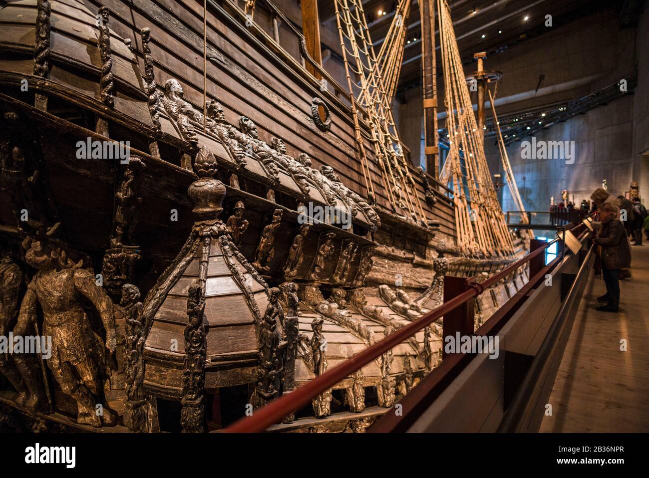 Suède, Stockholm, Djurgarden, Vasamuseet, musée contenant un navire du XVIIe siècle, Le Vasa, qui a coulé dans le port de Stockhom et qui a été élevé dans les années 1960 Banque D'Images