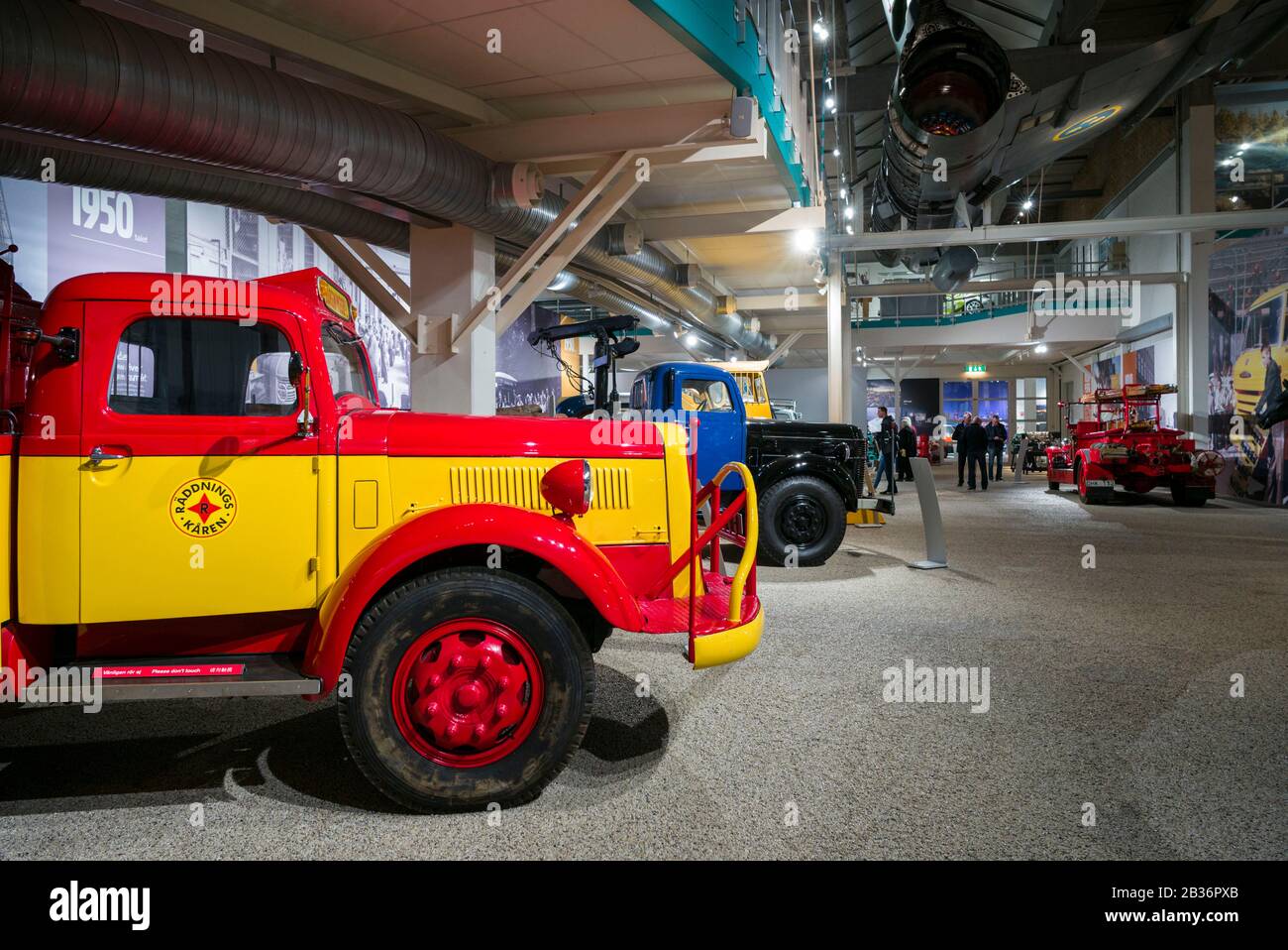 Suède, Vastragotland Et Bohuslan, Göteborg, Musée Volvo, Camions Volvo Banque D'Images