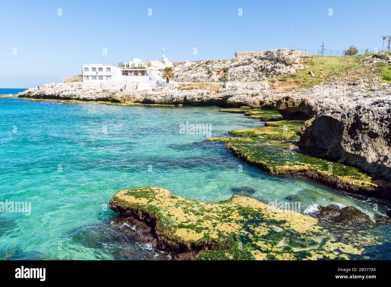 Anfeh, ville côtière sur la mer Méditerranée, Liban Banque D'Images