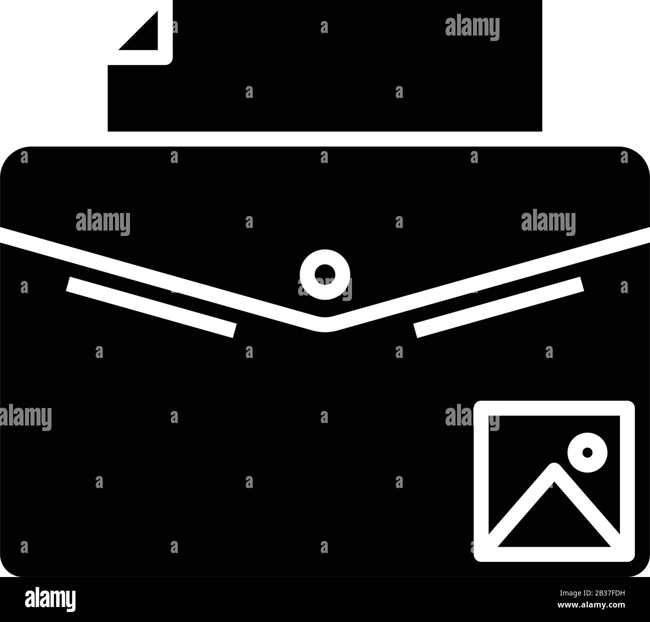 Impression d'une icône noire, d'une illustration conceptuelle, d'un symbole vectoriel plat, d'un symbole glyphe. Illustration de Vecteur