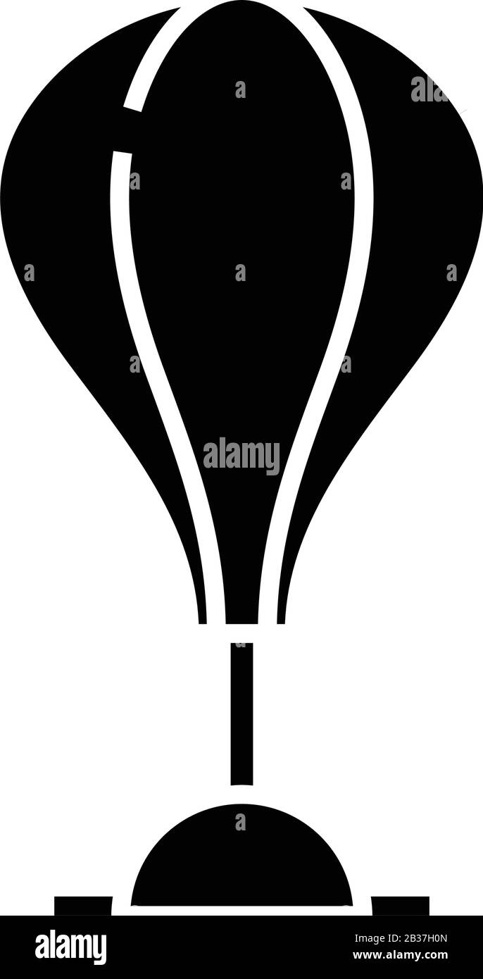 Sac de poinçonnage icône noire, illustration du concept, symbole vectoriel plat, signe glyphe. Illustration de Vecteur