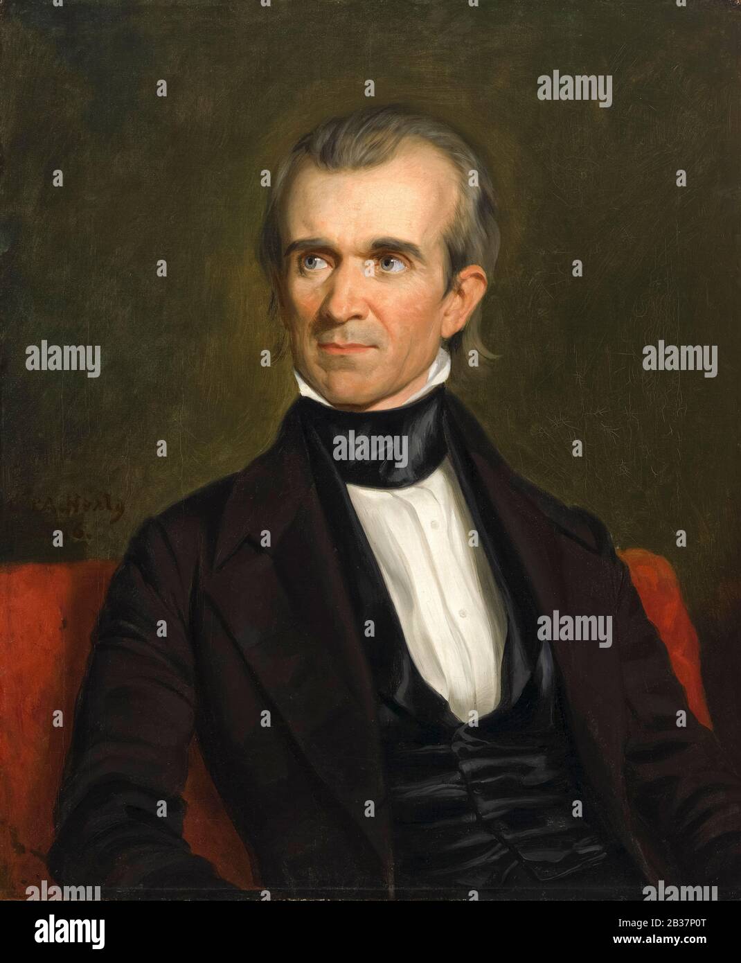 James Knox Polk (1795-1849), 11ème président des États-Unis, portrait de George Peter Alexander Healy, 1846 Banque D'Images