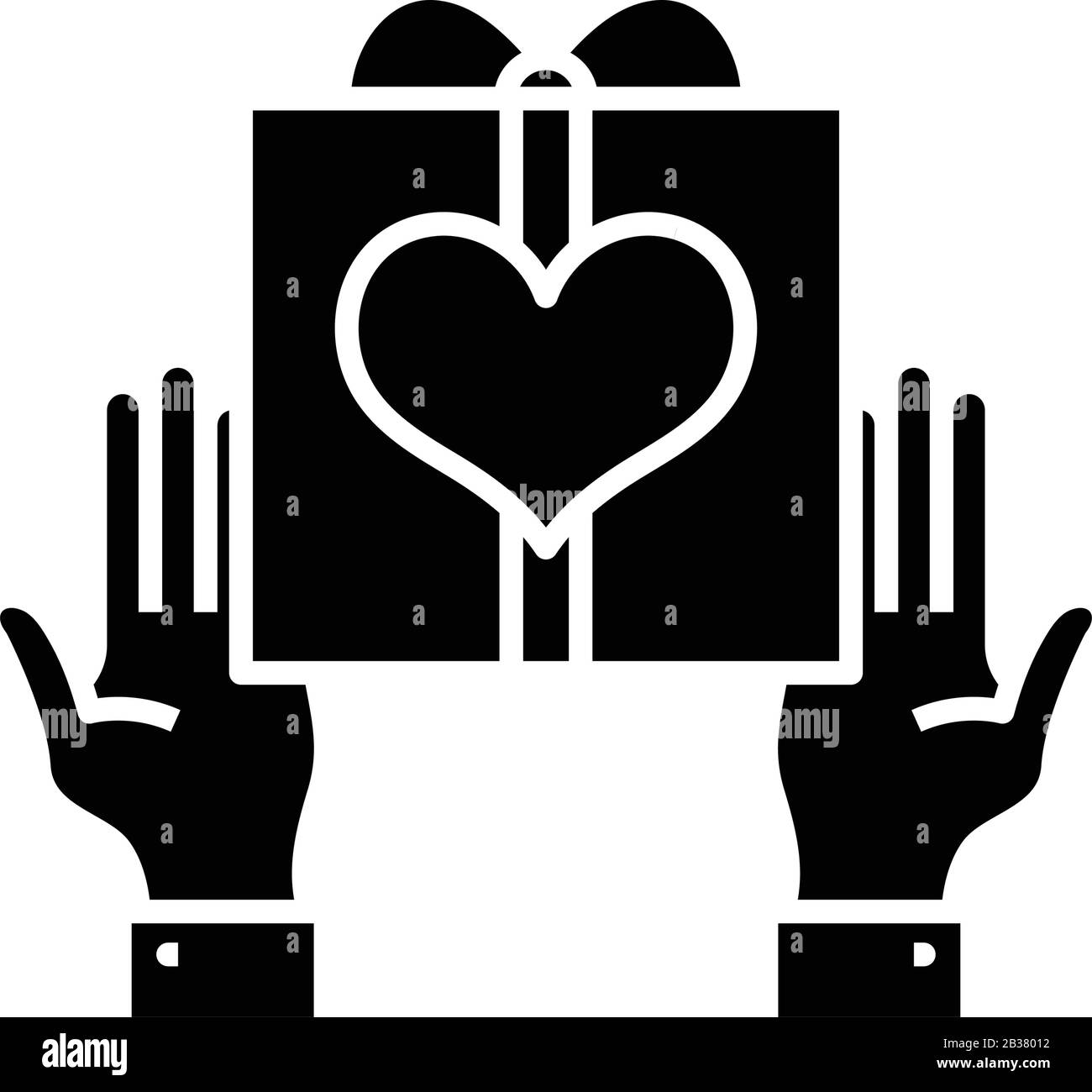 Présente l'icône noire, l'illustration conceptuelle, le symbole vectoriel plat, le signe glyphe. Illustration de Vecteur