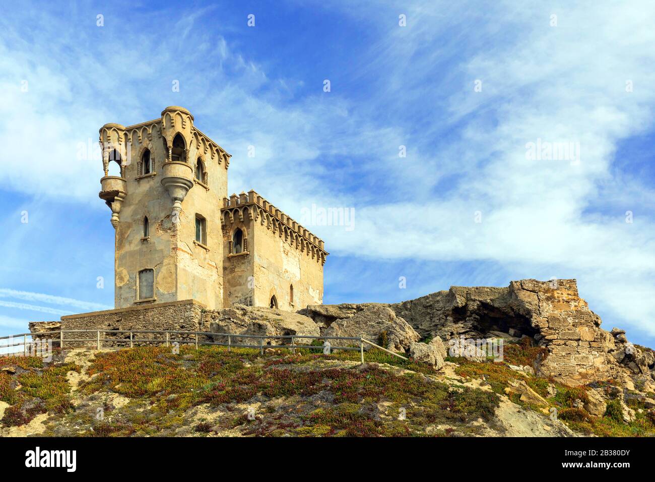 Alte Burg Castillo de Santa Catalina à Tarifa Banque D'Images