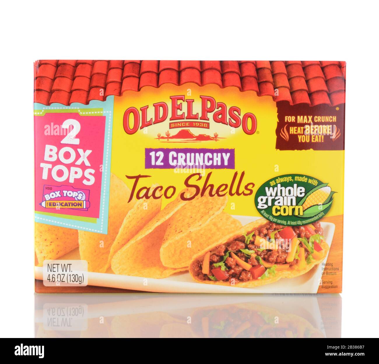 Irvine, Ca - 05 Janvier 2014 : Old El Paso Taco Shells. Depuis 1938, Old El Paso produit de la cuisine mexicaine populaire. Banque D'Images