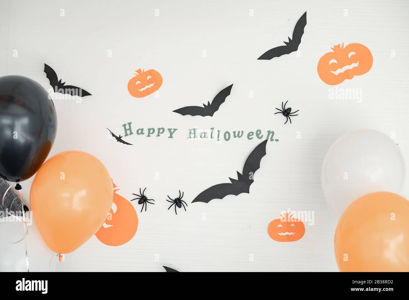Ornement suspendu, scènes dans le festival d'Halloween sur le mur dans la chambre. Décoration de la décoration d'Halloween. Banque D'Images