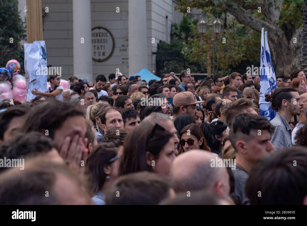 Buenos Aires, Argentine; 24 mars 2019: Manifestation populaire pendant 43 ans du putsch durant la Journée nationale de la mémoire, de la vérité et de la justice Banque D'Images
