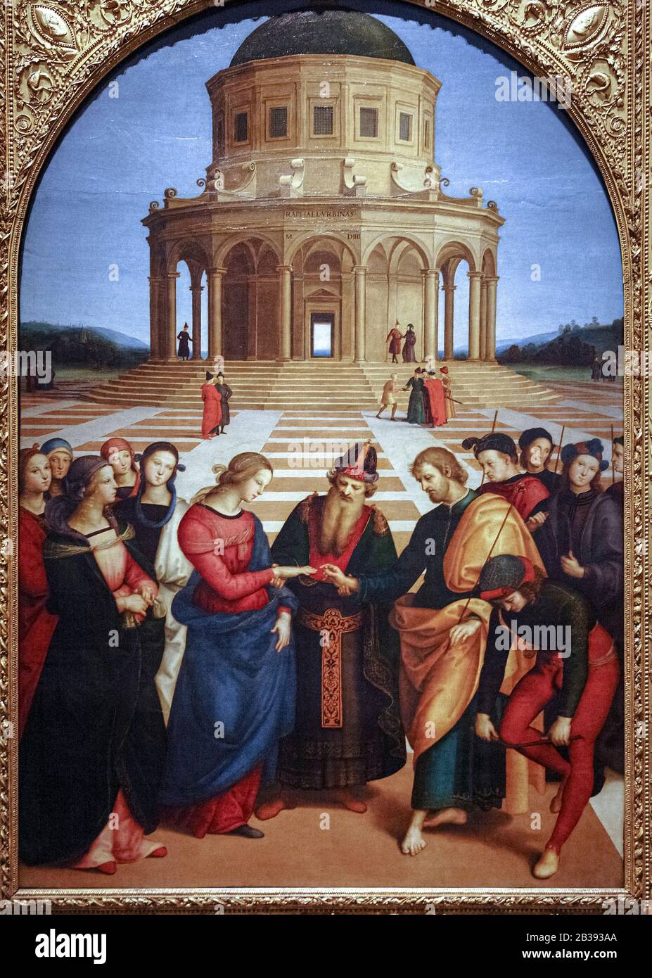 Italie Lombardie Milan Brera Art Gallery - Raffaello Sanzio - Le Mariage De La Vierge Banque D'Images