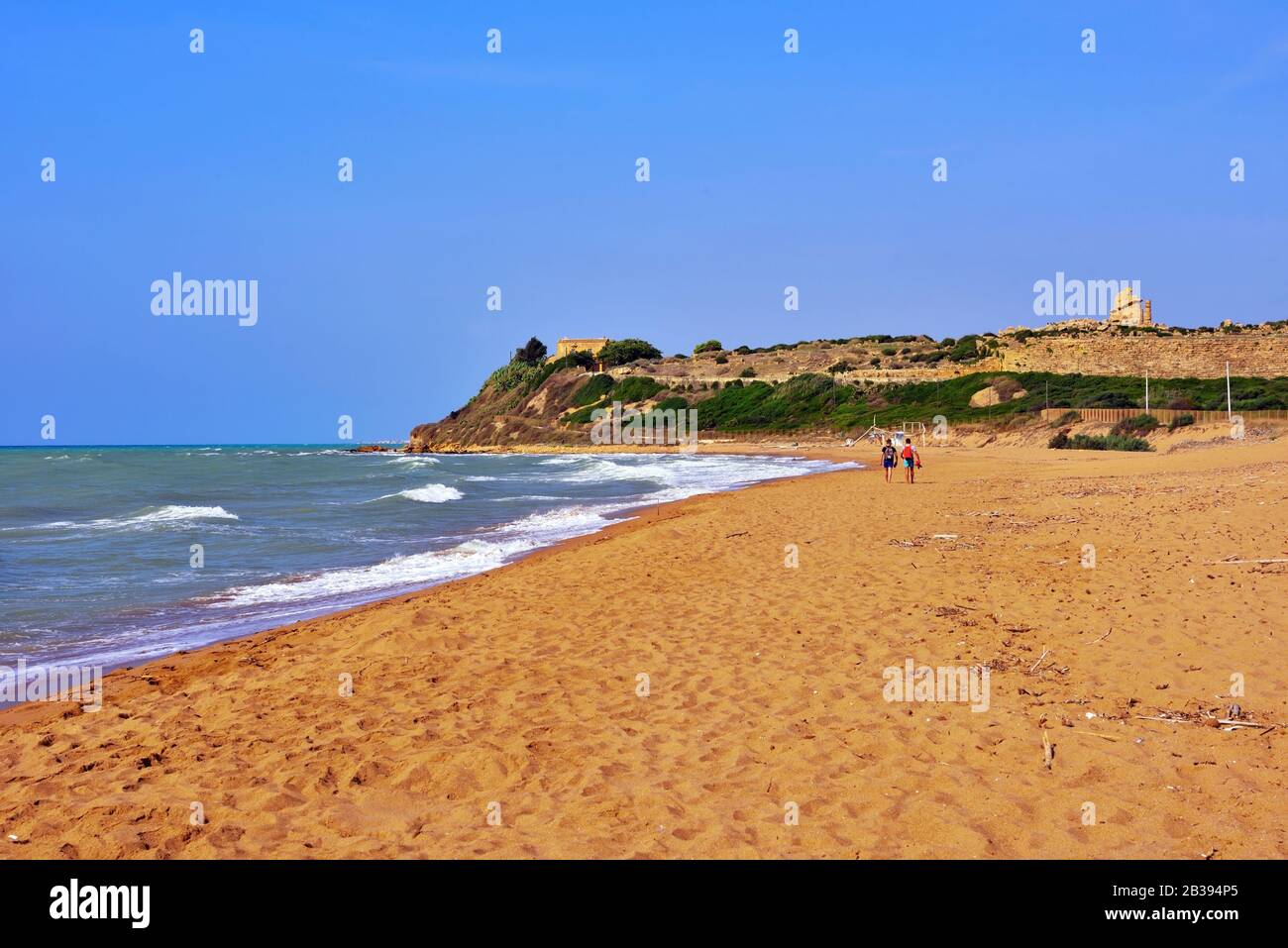 Castelvetrano Selinunte plage de Marinella Sicile Italie Banque D'Images