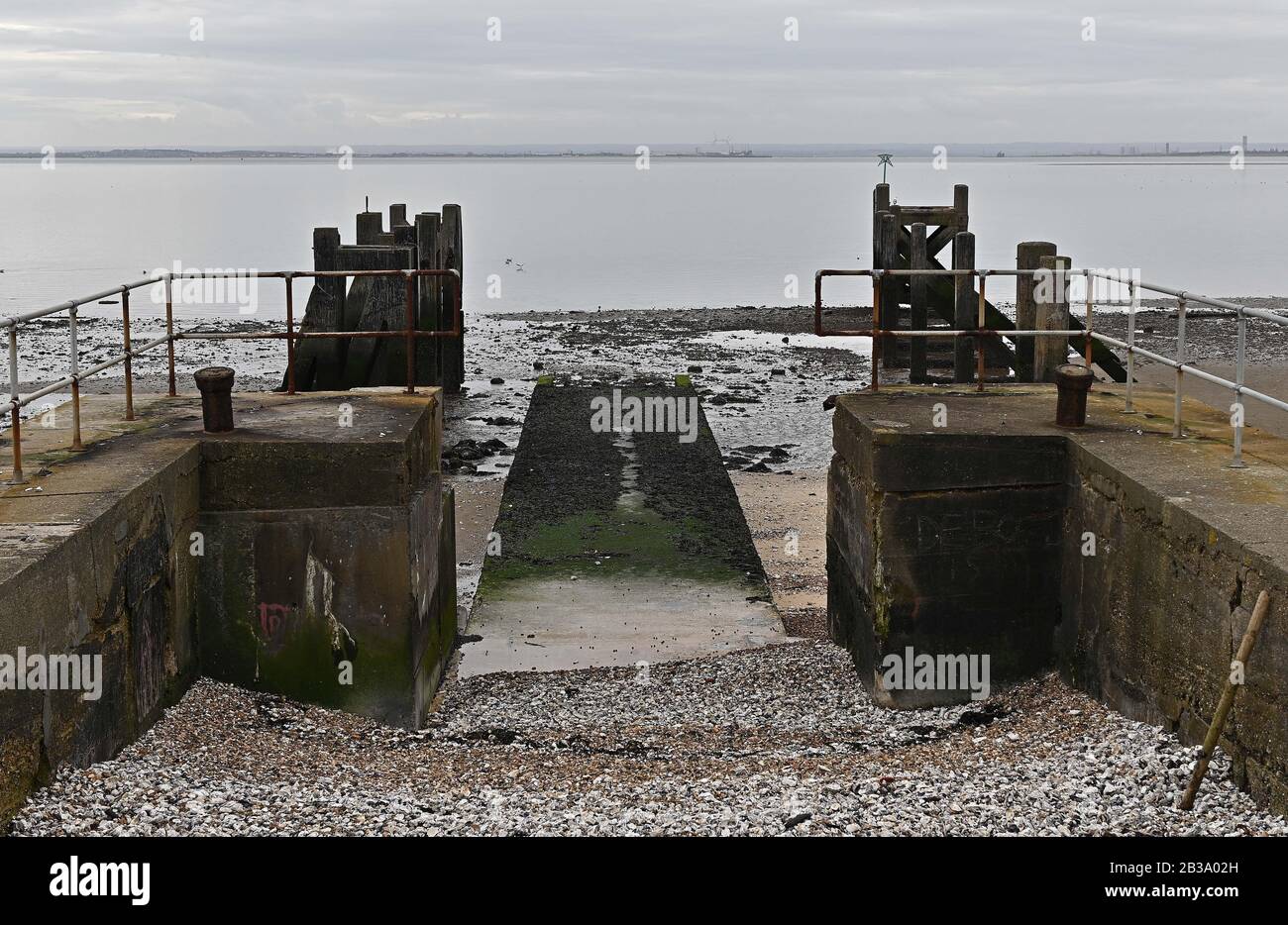 Shoeburyness. Royaume-Uni. 04 Mars 2020. Vue sur Gogs Berth dans le parc Gunners. Shoeburyness. Essex. ROYAUME-UNI. 04/03/2020. Crédit Garry Bowden/Sport En Images/Alay Banque D'Images